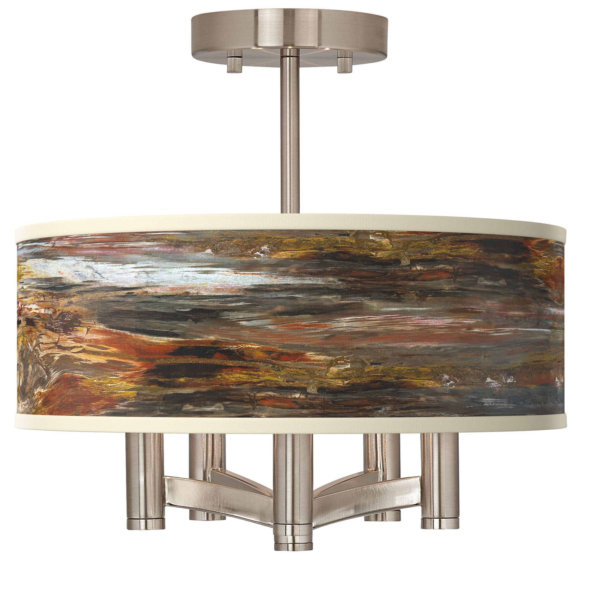 Image Embracing Change Ava 5-Light Nickel Ceiling Light