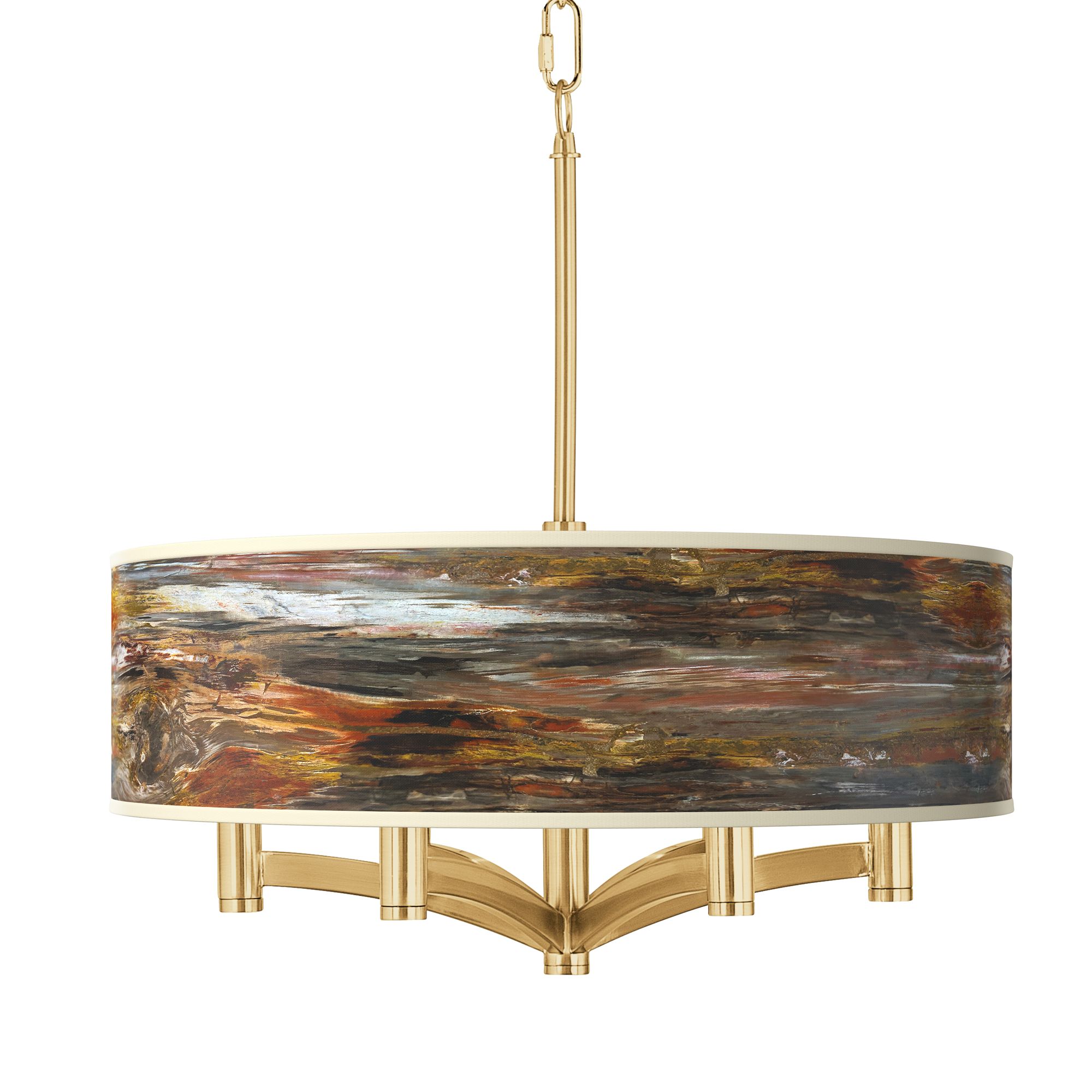 Image Embracing Change Ava 6-Light Gold Pendant Chandelier