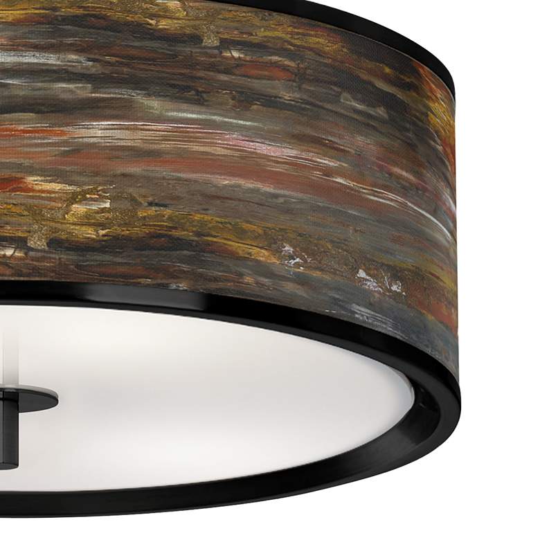 Image 3 Embracing Change Black 14 inch Wide Ceiling Light more views