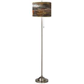 Image2 of Embracing Change Brushed Nickel Pull Chain Floor Lamp