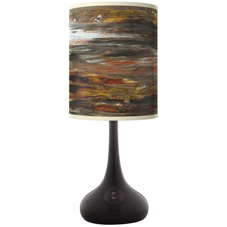 Image 1 Embracing Change Giclee Black Droplet Table Lamp