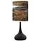 Embracing Change Giclee Black Droplet Table Lamp