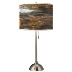 Embracing Change Giclee Brushed Nickel Table Lamp