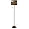 Embracing Change Giclee Glow Bronze Club Floor Lamp