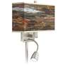 Embracing Change Giclee Glow LED Reading Light Plug-In Sconce