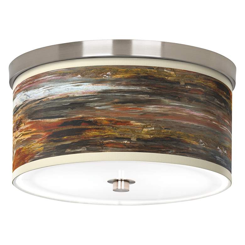 Image 1 Embracing Change Giclee Nickel 10 1/4" Wide Ceiling Light