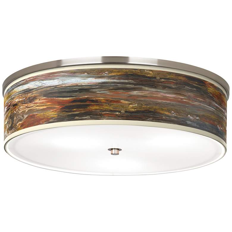 Image 1 Embracing Change Giclee Nickel 20 1/4" Wide Ceiling Light