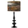 Embracing Change Giclee Paley Black Table Lamp