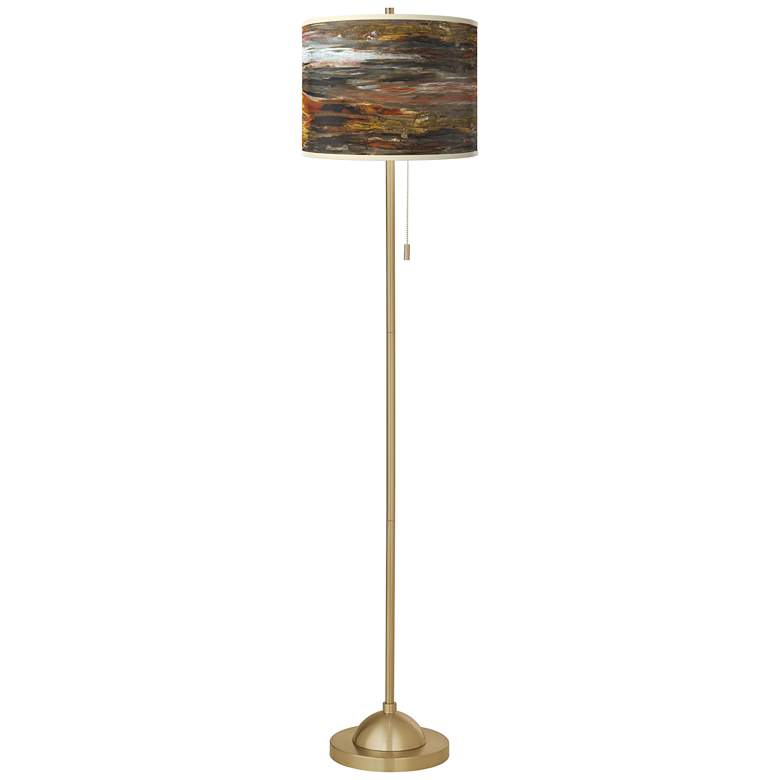 Image 2 Embracing Change Giclee Warm Gold Stick Floor Lamp