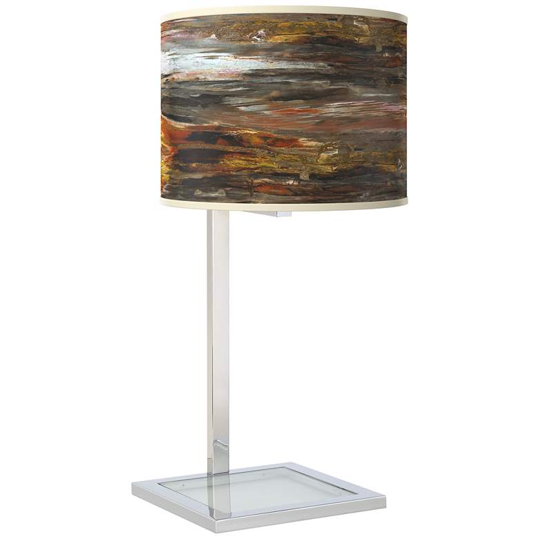Image 1 Embracing Change Glass Inset Table Lamp