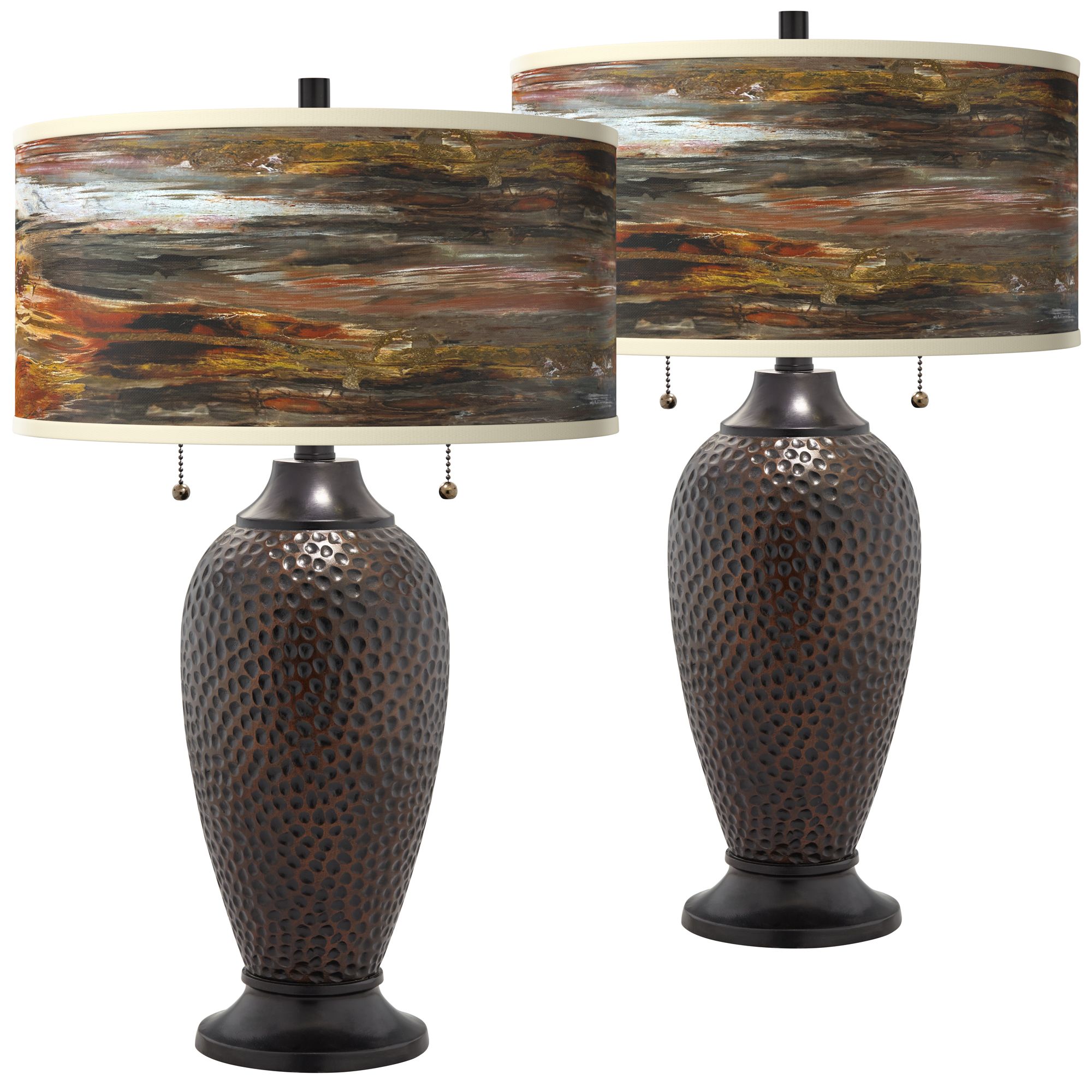 Image Embracing Change Zoey Oil-Rubbed Bronze Table Lamps Set of 2