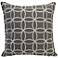 Embroidered Circles Pebble 18" Square Throw Pillow