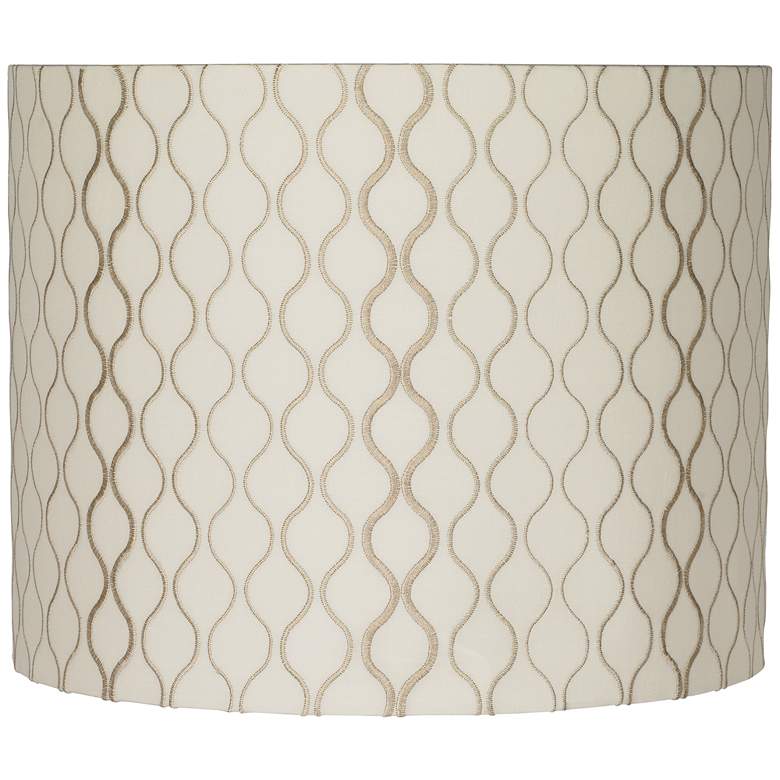 Image 1 Embroidered Hourglass Lamp Shade 14x14x11 (Spider)