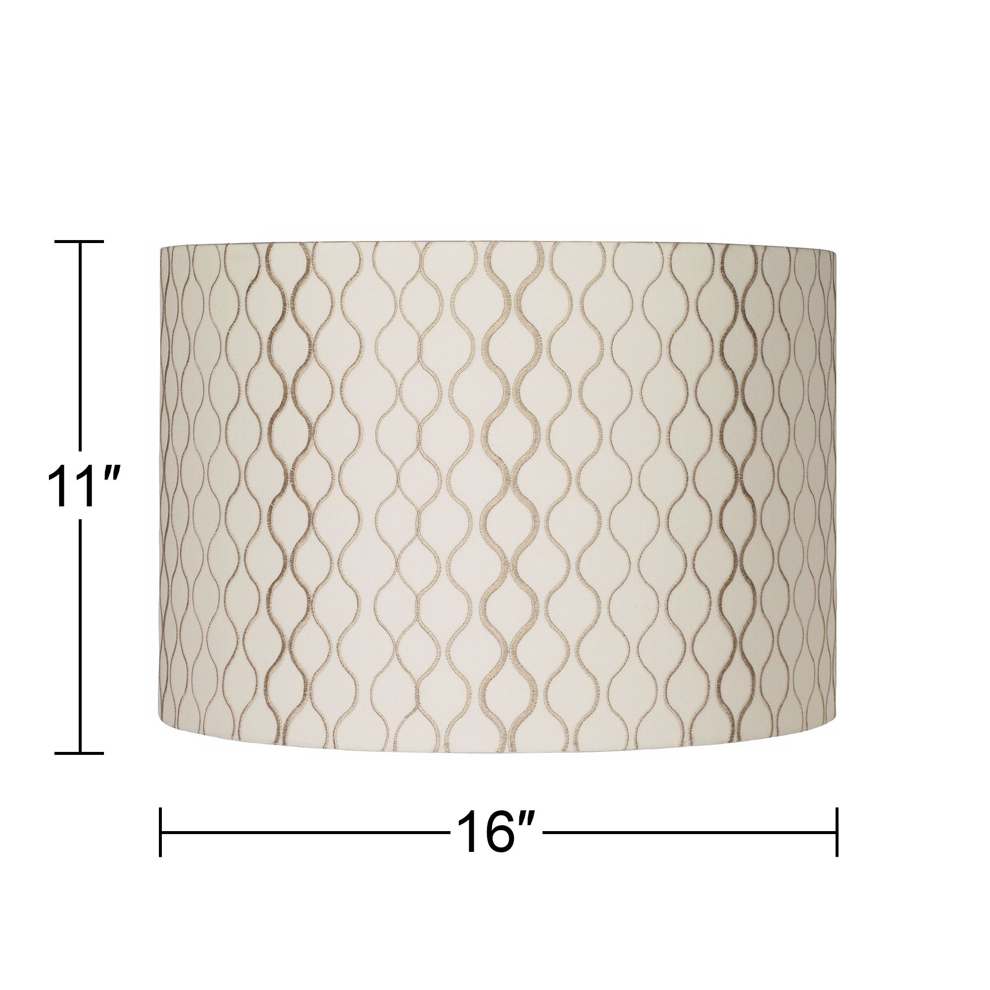 embroidered hourglass lamp shade