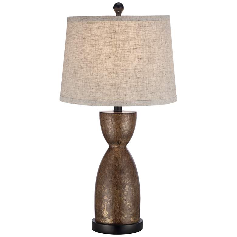 Image 1 Embry Modern Aged Gold Leaf Table Lamp
