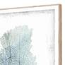 Emerald Coral II 22" High 3-Piece Giclee Framed Wall Art Set