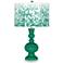 Emerald Mosaic Giclee Apothecary Table Lamp