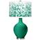 Emerald Mosaic Giclee Ovo Table Lamp