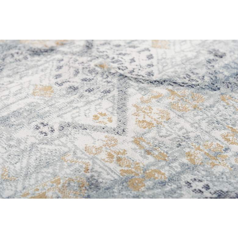 Image 3 Emerge EMG925 5'3"x7'6" Gold and Charcoal Diamond Area Ru more views