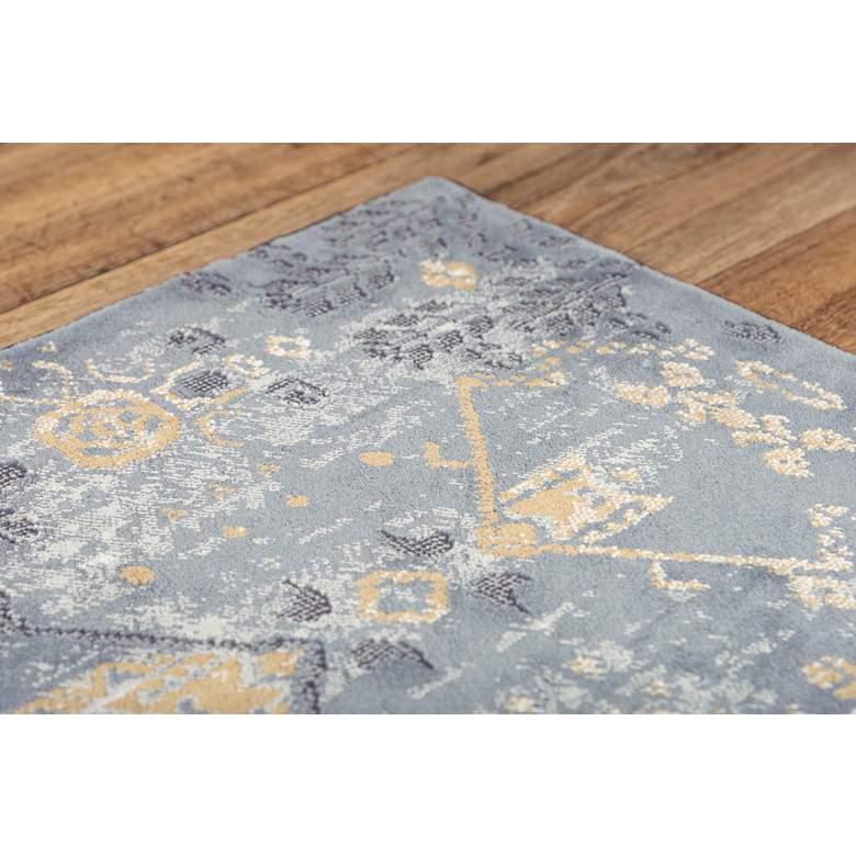 Image 4 Emerge EMG925 5'3"x7'6" Gold and Charcoal Diamond Area Ru more views