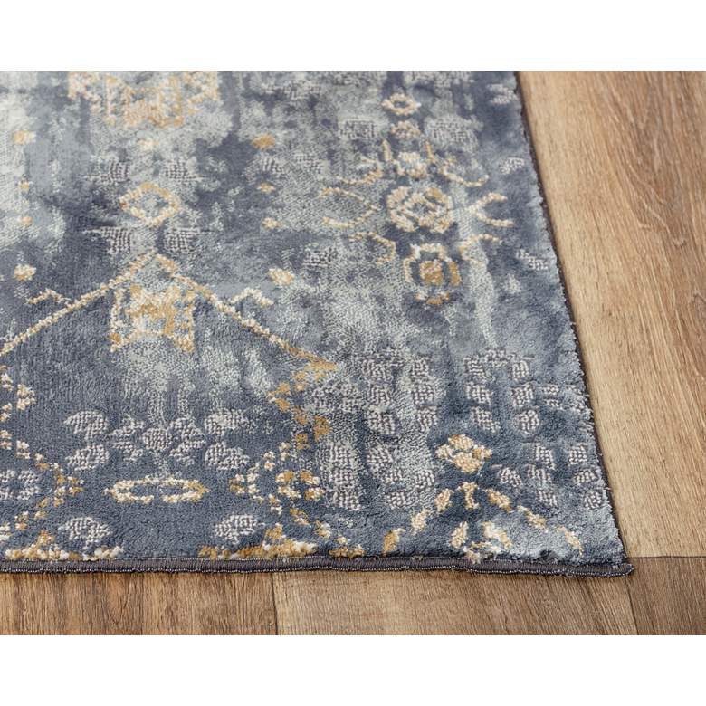 Image 5 Emerge EMG925 5'3"x7'6" Gold and Charcoal Diamond Area Ru more views