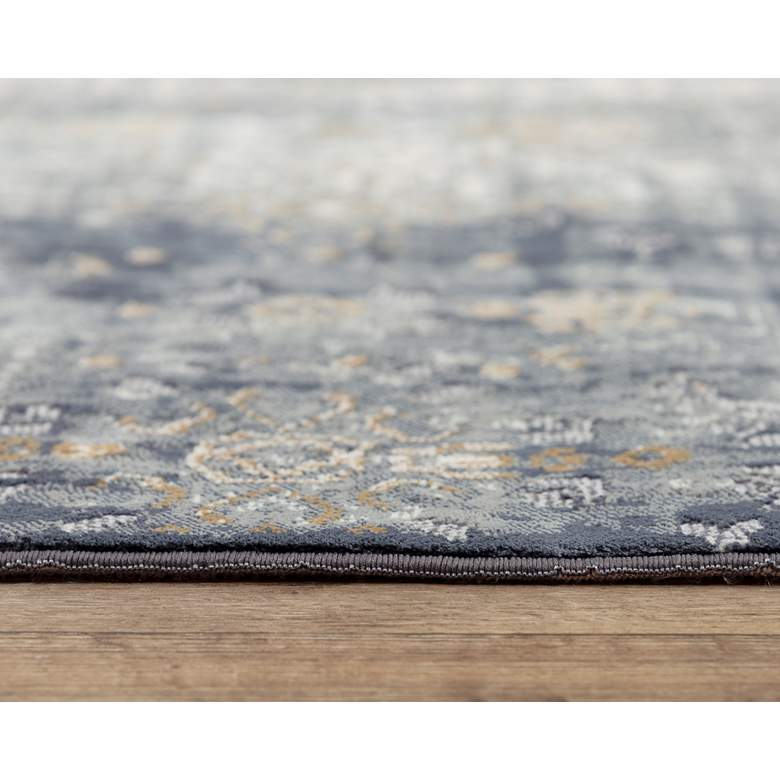 Image 6 Emerge EMG925 5'3"x7'6" Gold and Charcoal Diamond Area Ru more views