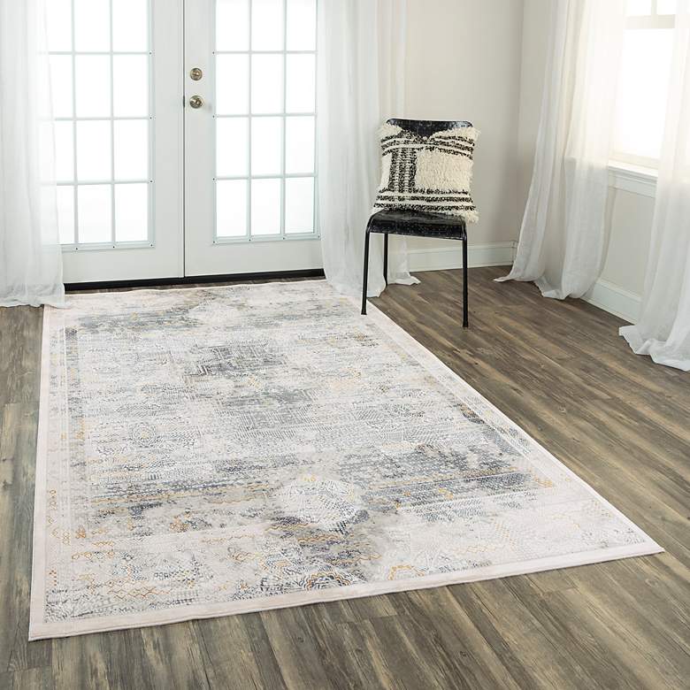 Image 1 Emerge EMG927 5'3"x7'6" Stone and Beige Rectangular Area