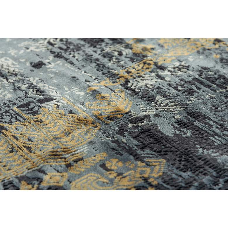 Image 3 Emerge EMG928 5'3"x7'6" Black and Gold Rectangular Area R more views