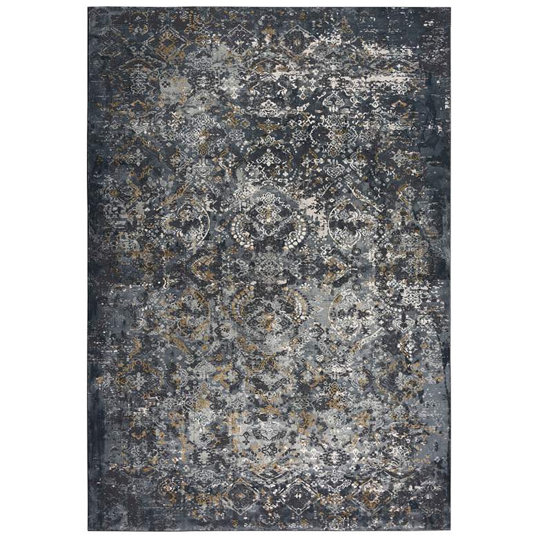 Image 2 Emerge EMG929 5'3"x7'6" Gray Medallion Rectangular Area R