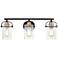 Emerson 24" Wide Matte Black and Gold Bath Light by Quoizel