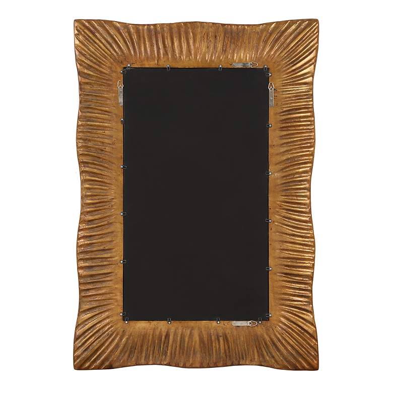 Image 7 Emerson 36 1/4" x 51" Antiqued Gold Leaf Wall Mirror more views