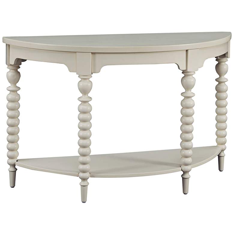 Image 1 Emerson 49" Wide Soft White Finish Sofa Table