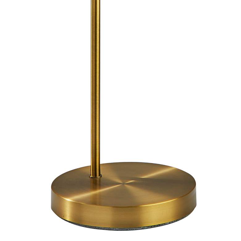 Image 4 Emerson Antique Brass Metal Arched Floor Lamp more views