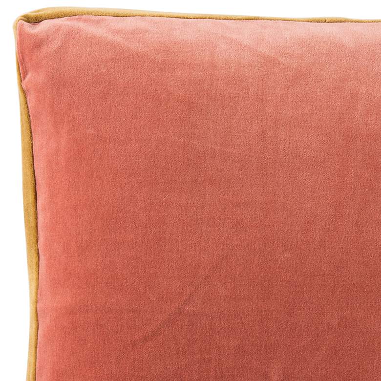 Image 3 Emerson Bryn Pink Solid 18" Square Throw Pillow more views