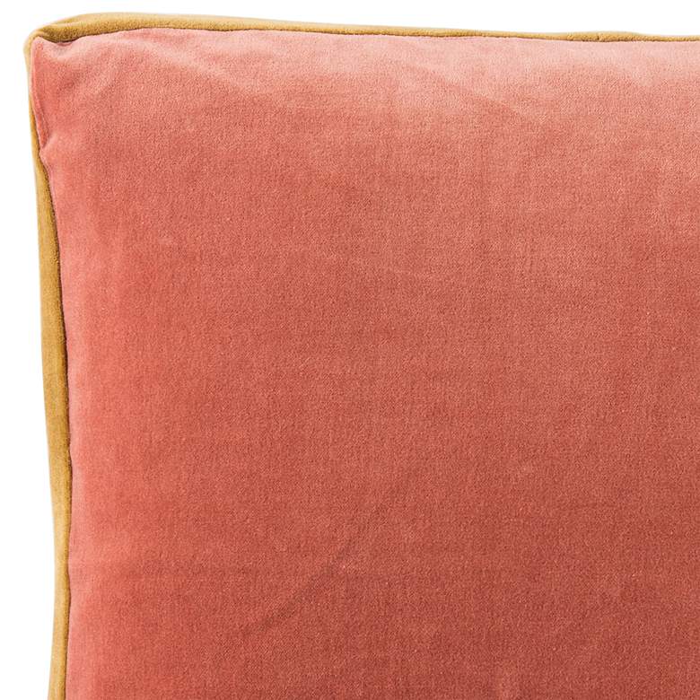 Image 3 Emerson Bryn Pink Solid 18" Square Throw Pillow more views