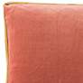 Emerson Bryn Pink Solid 18" Square Throw Pillow