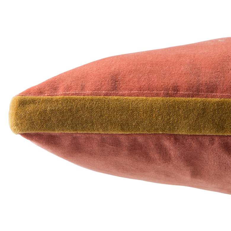 Image 4 Emerson Bryn Pink Solid 18" Square Throw Pillow more views