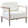 Emerson Cream Fabric Outdoor Lounge Chair