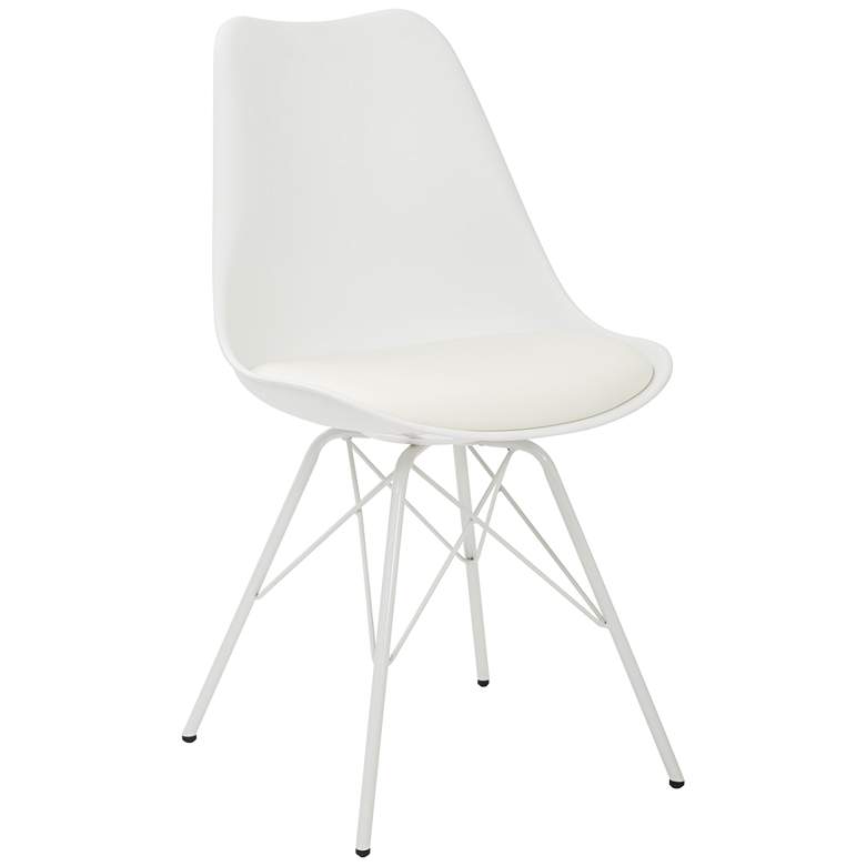 Image 2 Emerson White Armless Side Chair