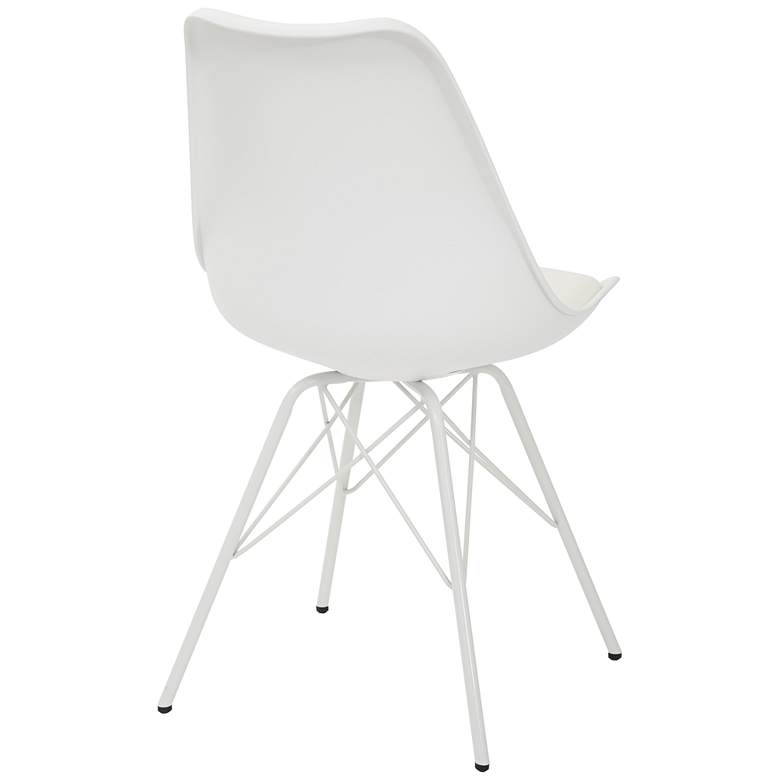 Image 4 Emerson White Armless Side Chair more views