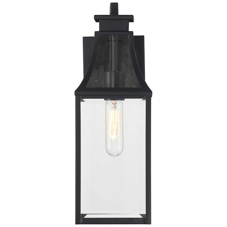 Image 3 Emery 1-Light Outdoor Wall Lantern in Matte Black more views