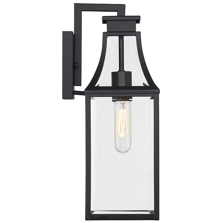 Image 5 Emery 1-Light Outdoor Wall Lantern in Matte Black more views