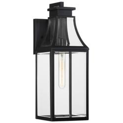 Emery 1-Light Outdoor Wall Lantern in Matte Black