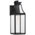 Emery 1-Light Outdoor Wall Lantern in Matte Black