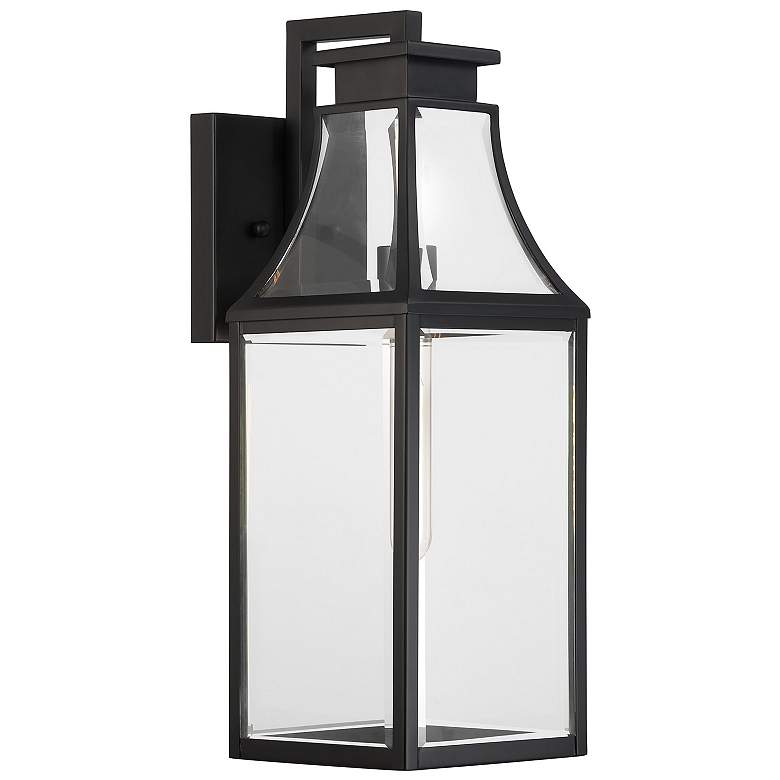 Image 4 Emery 1-Light Outdoor Wall Lantern in Matte Black more views