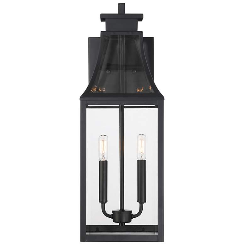 Image 3 Emery 2-Light Outdoor Wall Lantern in Matte Black more views