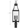6_Emery 29 1/4" High Matte Black 3-Light Outdoor Post Light more views