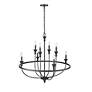 5_Emery 33 1/2" Wide Matte Black 8-Light Chandelier more views