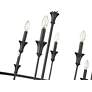 6_Emery 33 1/2" Wide Matte Black 8-Light Chandelier more views
