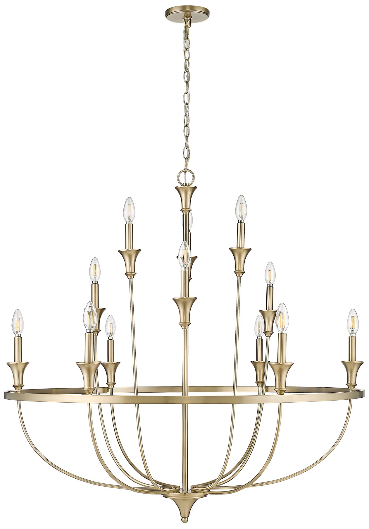 Image 3 Emery 40 1/4" Wide Modern Gold 12-Light Chandelier more views